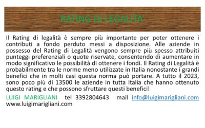 RATING DI LEGALITA’