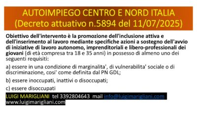 AUTOIMPIEGO CENTRO E NORD ITALIA