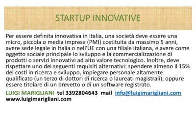 STARTUP INNOVATIVE