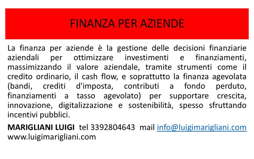 FINANZA PER AZIENDE