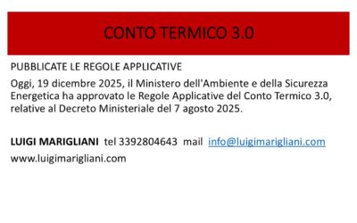 CONTO TERMICO 3.0