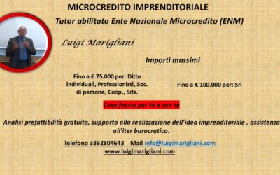 MICROCREDITO IMPRENDITORIALE